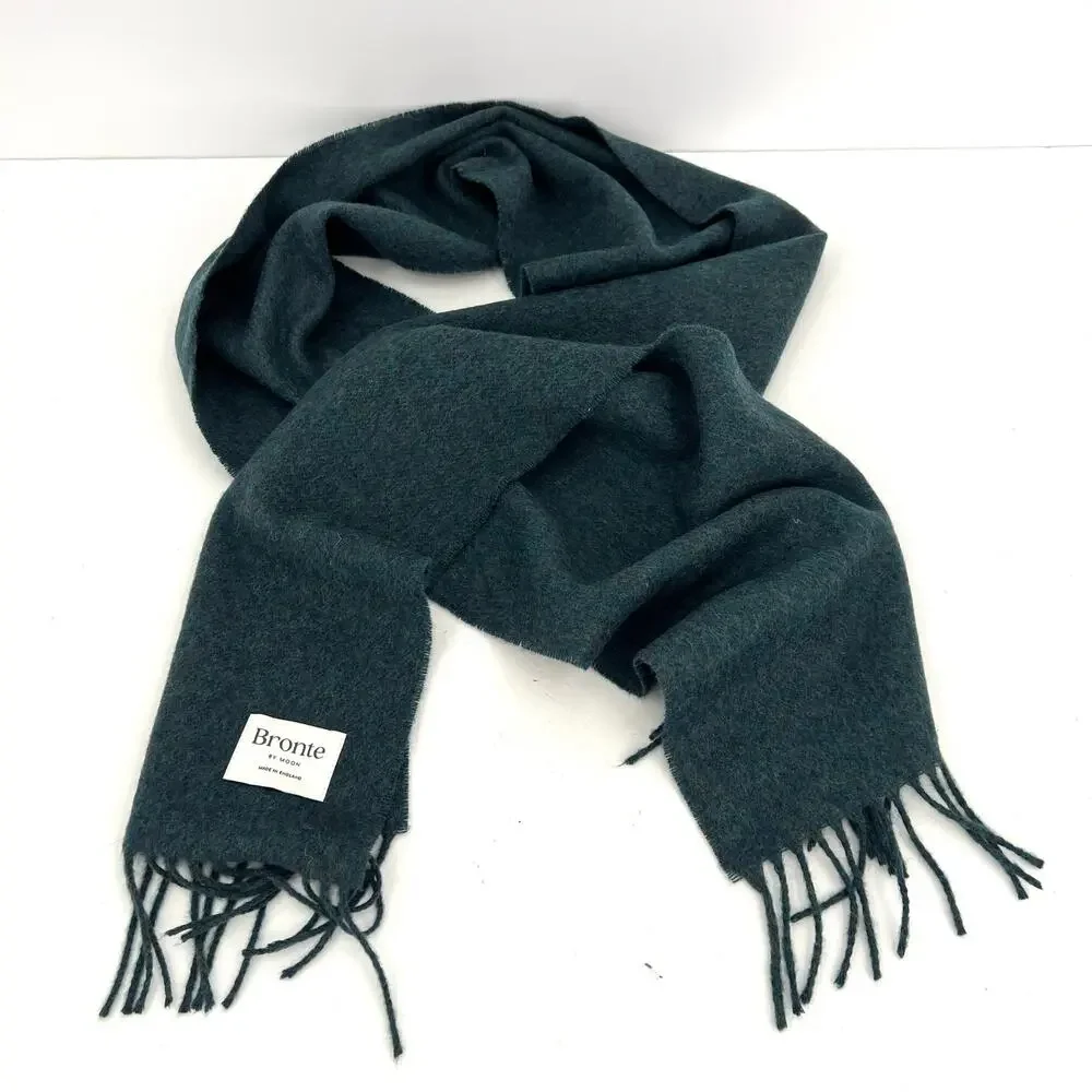 Bronte men’s wool green gray scarves